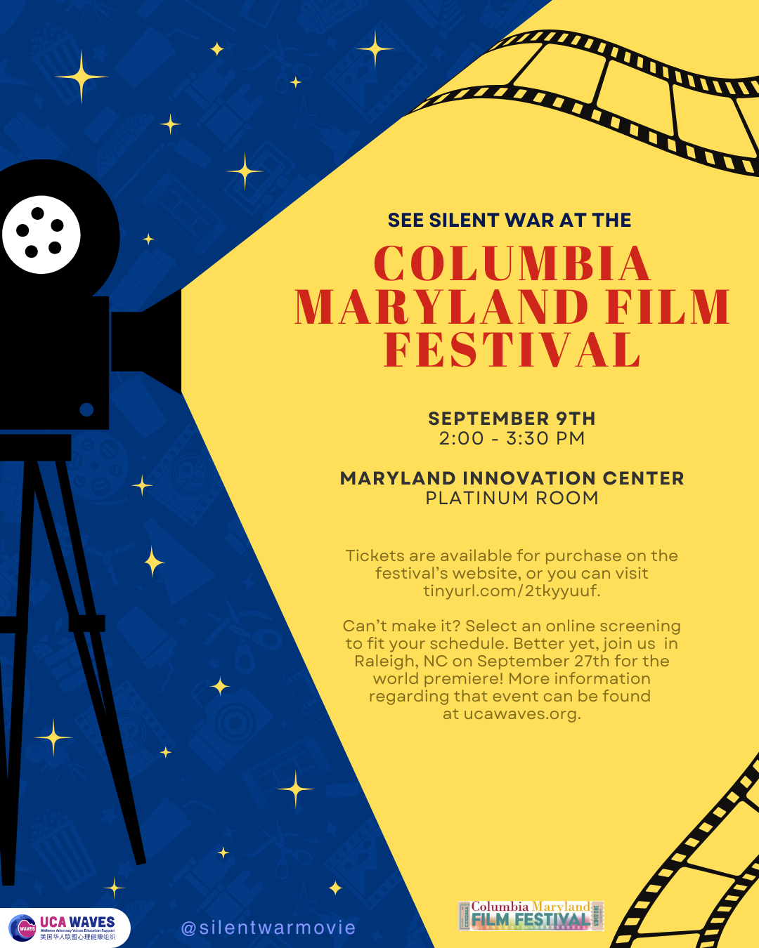 See Silent War at the Columbia Maryland Film Festival!