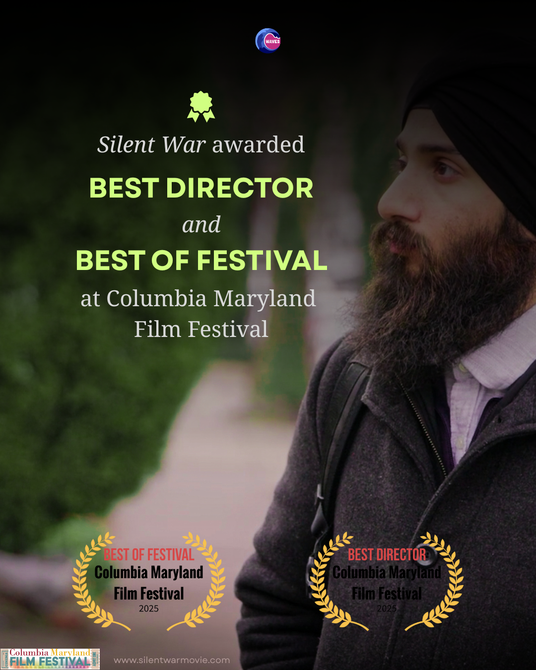 Silent Awarded Best Director & Best of Festival at CMFF