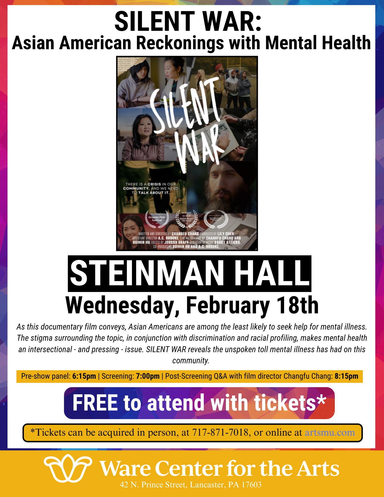 Mark Your Calendar: Silent War Screening in Lancaster